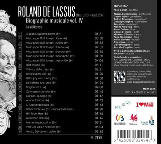 Roland De Lassus - CD Audio di Orlando Di Lasso - 2