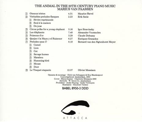 Animal in the 20'century piano music - CD Audio di Maurice Ravel - 2