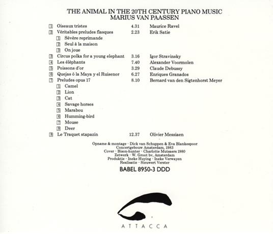 Animal in the 20'century piano music - CD Audio di Maurice Ravel - 2