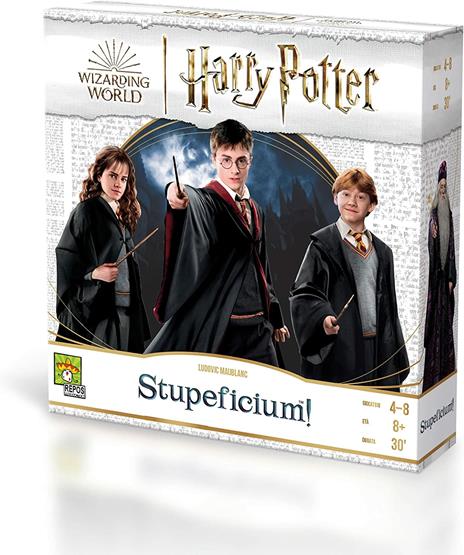 Asmodee  Stupeficium! Gioco da Tavolo Harry Potter Lancia gli Incantesimi di Hogwarts, 4-8 Giocatori, Edizione in Italiano