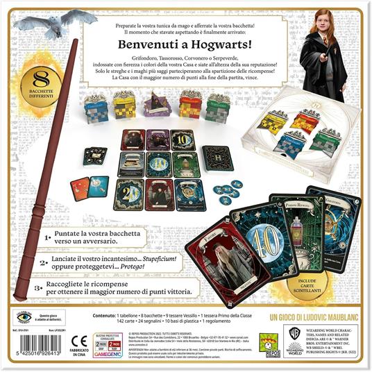Asmodee  Stupeficium! Gioco da Tavolo Harry Potter Lancia gli Incantesimi di Hogwarts, 4-8 Giocatori, Edizione in Italiano - 2