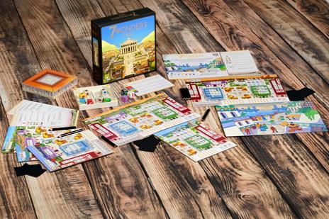 Asmodee - 7 Wonders Dice Gioco da tavolo roll & write - per 2-7 giocatori dai 10 anni - Versione italiana - 3