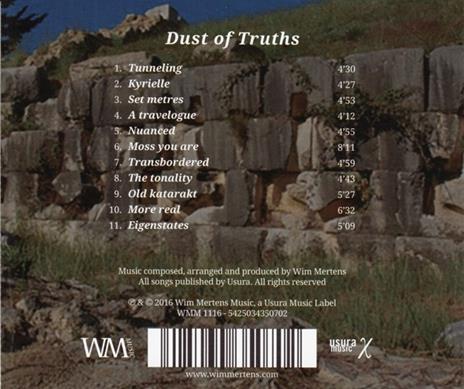 Dust of Truths - CD Audio di Wim Mertens - 2