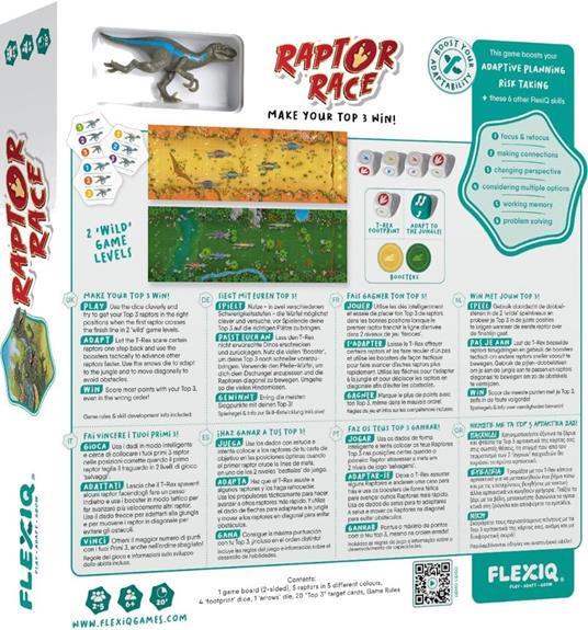 FlexiQ - Raptor-Race. Gioco da tavolo - 4