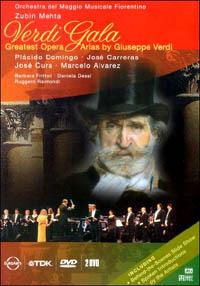 Verdi Gala. Greatest Opera. Arias by Giuseppe Verdi (2 DVD) - DVD di Placido Domingo,Marcelo Alvarez,José Carreras,José Cura,Giacomo Puccini,Giuseppe Verdi,Zubin Mehta