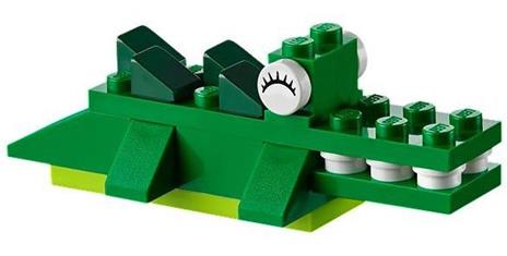 LEGO Classic 10696 Scatola Mattoncini Creativi Media, Contenitore per Costruire Fiori, Macchina, Treno e Aereo Giocattolo - 22