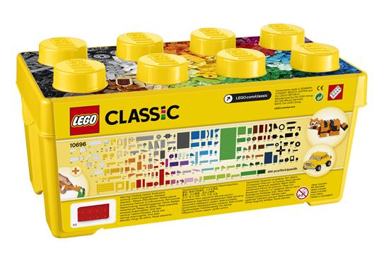 LEGO Classic 10696 Scatola Mattoncini Creativi Media, Contenitore per Costruire Fiori, Macchina, Treno e Aereo Giocattolo - 35