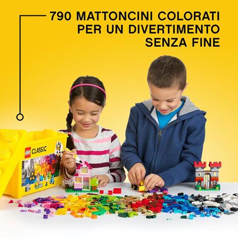 LEGO Classic 10698 Scatola Mattoncini Creativi Grande per Costruire Macchina Fotografica, Vespa e Ruspa Giocattolo - 10