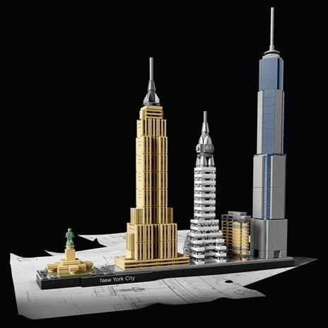 LEGO Architecture 21028 New York City, Collezione Skyline, Modellismo Monumenti, Mattoncini Creativi, Idea Regalo - 7
