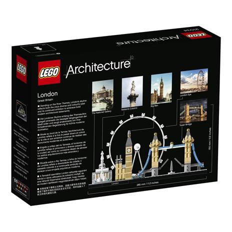 LEGO Architecture 21034 Londra, con London Eye, Big Ben e Tower Bridge, Modellismo Monumenti, Set da Collezione, Idea Regalo - 9