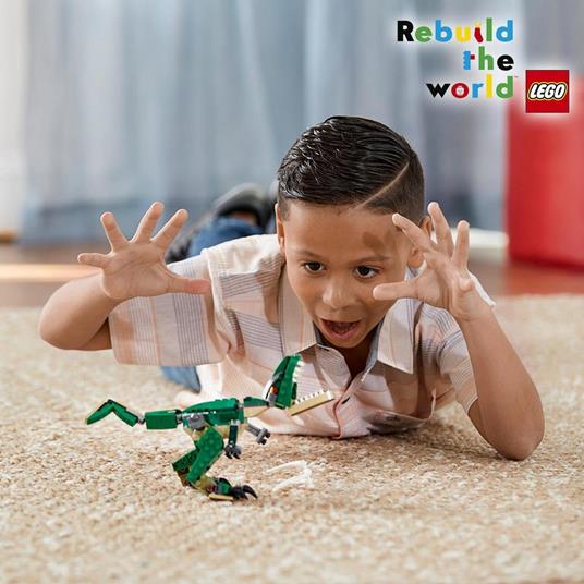 LEGO Creator 31058 Dinosauro, Giocattolo 3 in 1, Set con T-rex, Triceratopo e Pterodattilo, Giochi per Bambini dai 7 Anni - 7