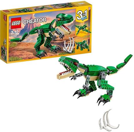 LEGO Creator 31058 Dinosauro, Giocattolo 3 in 1, Set con T-rex, Triceratopo e Pterodattilo, Giochi per Bambini dai 7 Anni - 4