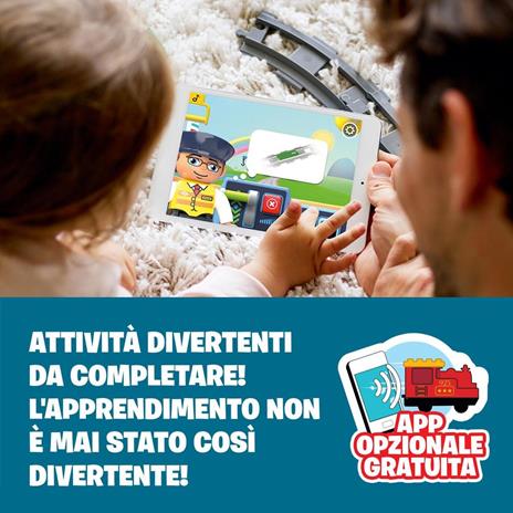 LEGO DUPLO 10875 Il Grande Treno Merci, Set Push & Go, Luci e Suoni, Gru Giocattolo, Giochi per Bambini dai 2 ai 5 Anni - 7
