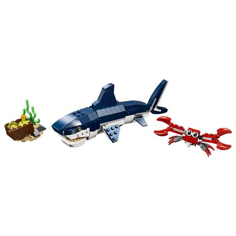 LEGO Creator 31088 Creature degli Abissi: Squalo, Granchio e Calamaro o Rana Pescatrice, Giocattoli per Bambini - 6