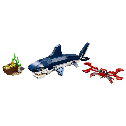 LEGO Creator 31088 Creature degli Abissi: Squalo, Granchio e Calamaro o Rana Pescatrice, Giocattoli per Bambini - 6