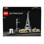 LEGO Architecture 21044 Parigi, con Torre Eiffel e Museo del Louvre, Modellismo Monumenti, Set da Collezione Skyline
