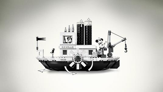 LEGO Ideas (21317). Steamboat Willie - 5