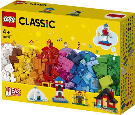 LEGO Classic 11008 Mattoncini e Case, Giochi Creativi per Bambino e Bambina dai 4 Anni in su, 6 Facili Modelli - 11