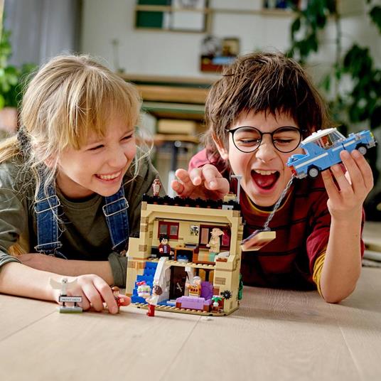 LEGO Harry Potter 75968 Privet Drive, 4, Casa Dursley con Minifigure Dobby, la Civetta Edvige e Macchina Giocattolo - 5