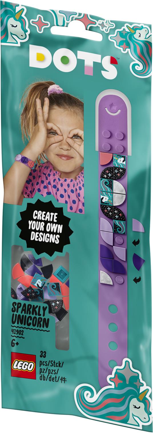 LEGO DOTS (41902). Braccialetto Unicorno scintillante - 8