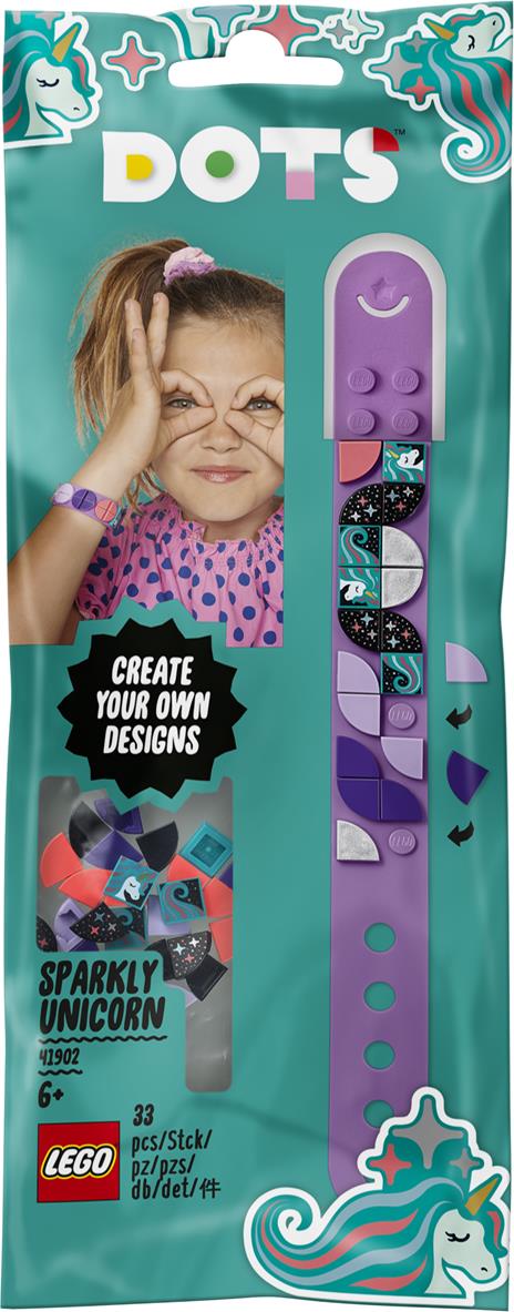 LEGO DOTS (41902). Braccialetto Unicorno scintillante - 9