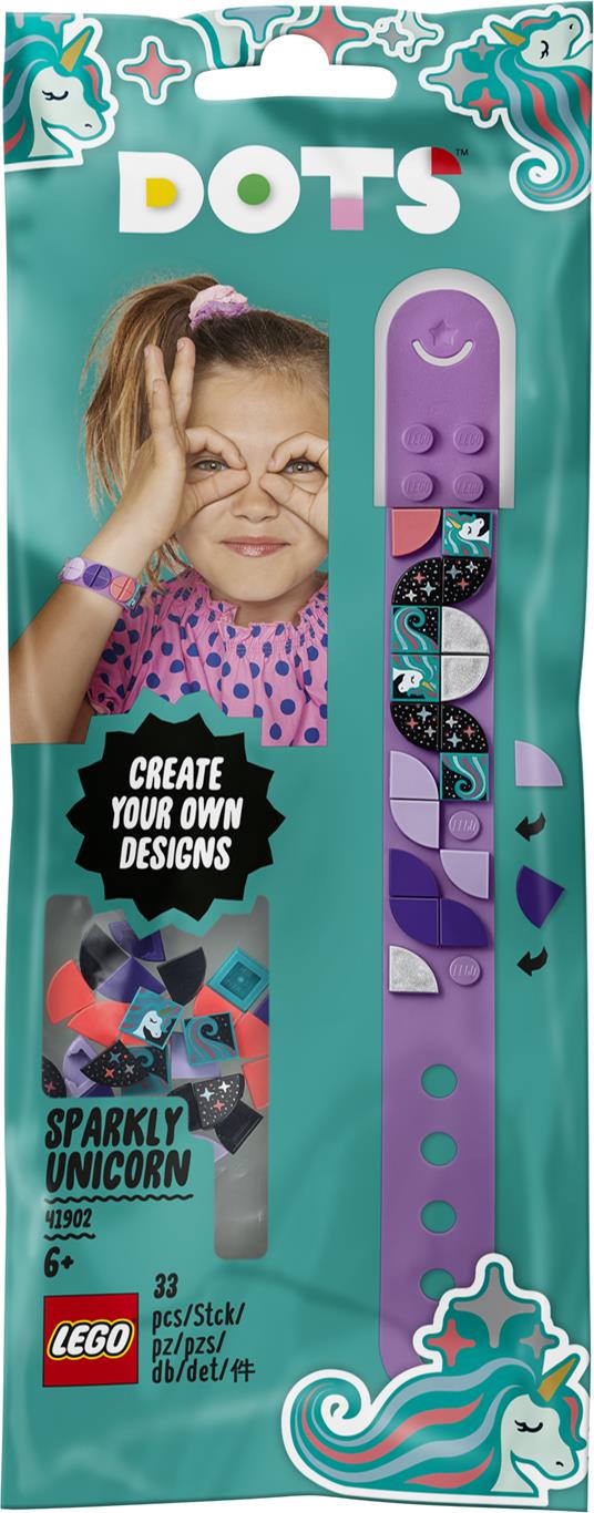 LEGO DOTS (41902). Braccialetto Unicorno scintillante - 9
