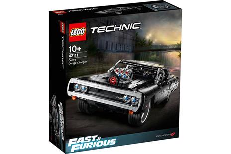 LEGO Technic 42111 Dom's Dodge Charger Macchina Giocattolo dal Film Fast and Furious Modellino Auto da Corsa Idee Regalo