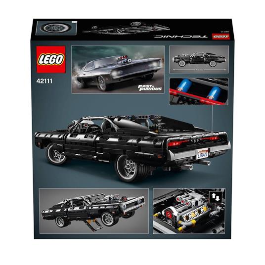 LEGO Technic 42111 Dom's Dodge Charger Macchina Giocattolo dal Film Fast and Furious Modellino Auto da Corsa Idee Regalo - 12