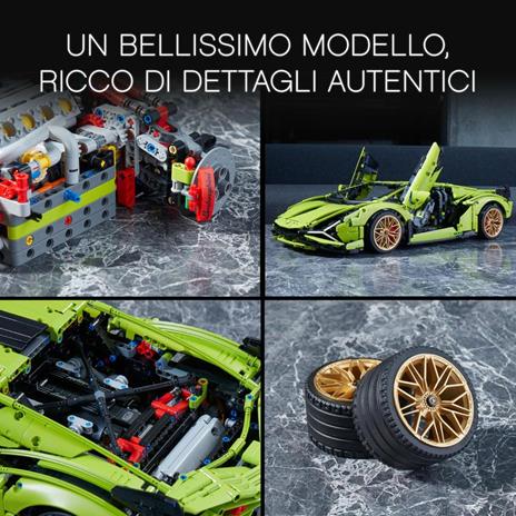 LEGO Technic 42115 Lamborghini Sián FKP 37, Set con Auto Sportiva, Modellino di Macchina da Costruire per Adulti, Idea Regalo - 6