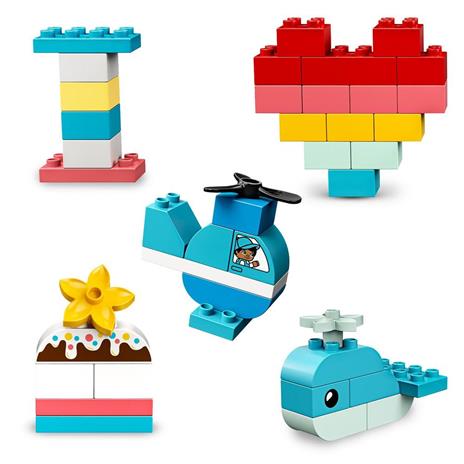 LEGO DUPLO 10909 Classic Scatola Cuore, Primi Mattoncini Colorati da Costruzione, Giochi Educativi e Creativi per Bambini - 4