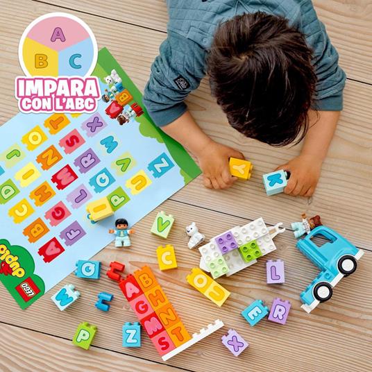 LEGO DUPLO 10915 Camion dell'Alfabeto, Mattoncini per lApprendimento delle Lettere, Giochi Educativi per Bambini 1,5+ Anni - 3