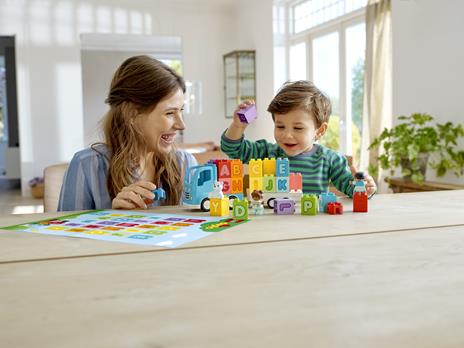 LEGO DUPLO 10915 Camion dell'Alfabeto, Mattoncini per lApprendimento delle Lettere, Giochi Educativi per Bambini 1,5+ Anni - 10