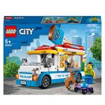 LEGO City 60253 Furgone dei Gelati, Camion Giocattolo con Skater e Cane, Giochi Creativi per Bambini dai 5 Anni in su