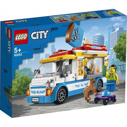 LEGO City 60253 Furgone dei Gelati, Camion Giocattolo con Skater e Cane,  Giochi Creativi per Bambini dai 5 Anni in su - LEGO - City - Mestieri -  Giocattoli