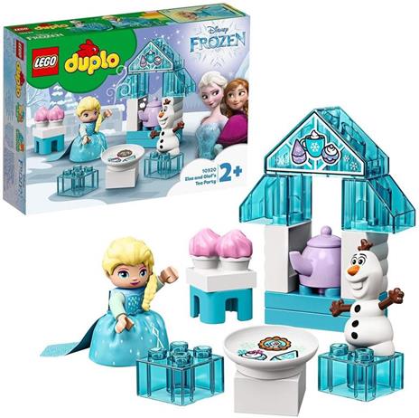 LEGO DUPLO Princess 10920 Il Tea Party di Elsa e Olaf, Set da Costruzione con Mattoncini Grandi, Dolcetti e Teiera - 4