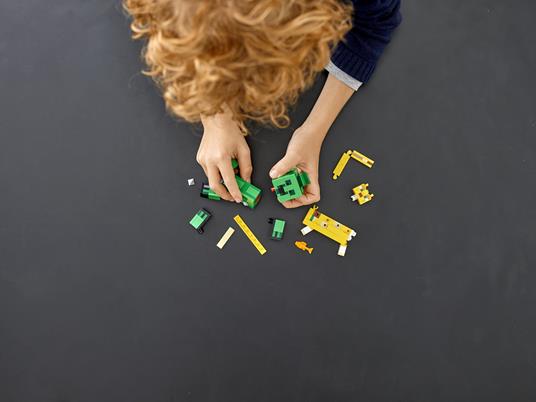 LEGO Minecraft (21156). Maxi-figure Creeper e Gattopardo - 10