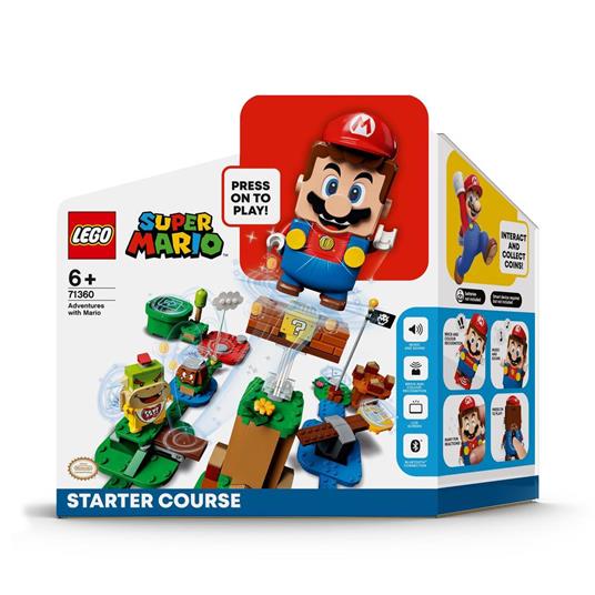 LEGO Super Mario 71360 Avventure di Mario - Starter Pack, Giochi per Bambini dai 6 Anni, Giocattolo Personaggi Interattivi