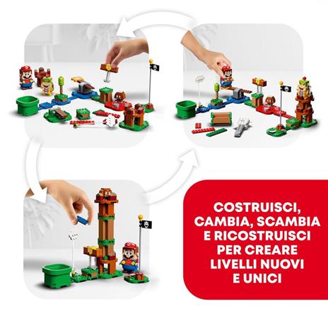 LEGO Super Mario 71360 Avventure di Mario - Starter Pack, Giochi per Bambini dai 6 Anni, Giocattolo Personaggi Interattivi - 7