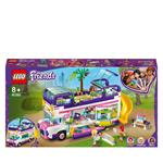 LEGO Friends 41395 Il Bus dell'Amicizia con Piscina e Scivolo, Playset con 3 Mini Bamboline, Autobus Giocattolo