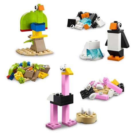 LEGO Classic 11011 Mattoncini e Animali, Set con 10 Modellini da Costruire, Unicorno, Dinosauro Giocattolo, Giochi Creativi - 6