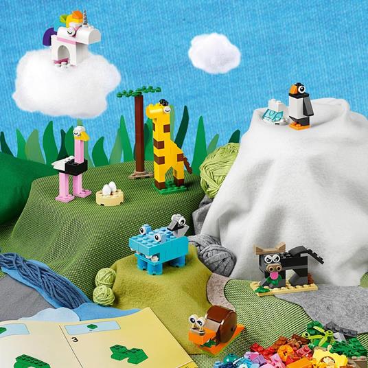LEGO Classic 11011 Mattoncini e Animali, Set con 10 Modellini da Costruire, Unicorno, Dinosauro Giocattolo, Giochi Creativi - 7