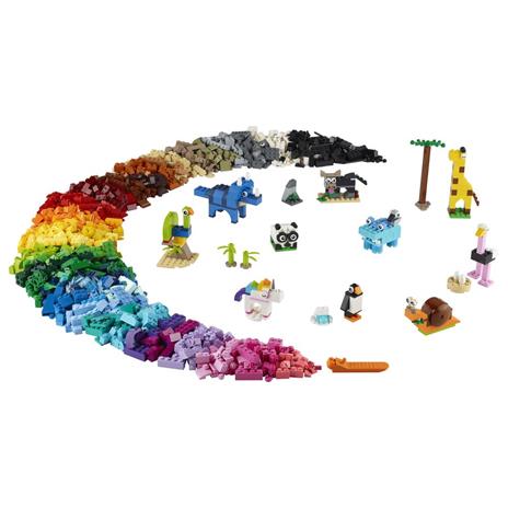 LEGO Classic 11011 Mattoncini e Animali, Set con 10 Modellini da Costruire, Unicorno, Dinosauro Giocattolo, Giochi Creativi - 8