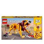 LEGO Creator 31112 3 in 1 Leone Selvatico, Kit di Costruzione , Struzzo e Facocero, Giocattoli per Bambini dai 7 Anni in Su