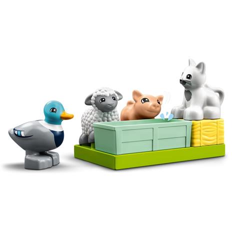 LEGO DUPLO Town 10949 Gli Animali della Fattoria, con Anatra, Maiale, Gatto e Mucca Giocattolo, Giochi Creativi per Bambini - 5