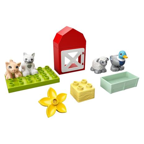 LEGO DUPLO Town 10949 Gli Animali della Fattoria, con Anatra, Maiale, Gatto e Mucca Giocattolo, Giochi Creativi per Bambini - 8