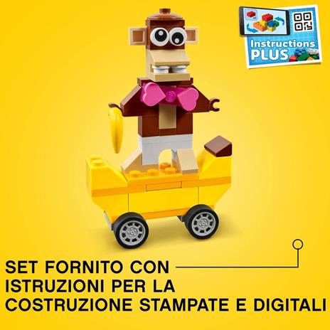 LEGO Classic 11014 Mattoncini e Ruote, Set di Costruzioni per Bambini 4+ Anni con Macchinine Giocattolo, Trenino, Robot - 5