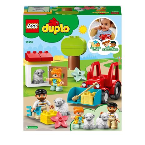 LEGO DUPLO Town 10950 Il Trattore della Fattoria e i Suoi Animali, con Pecora e Contadino, Giocattolo per Bambini - 8