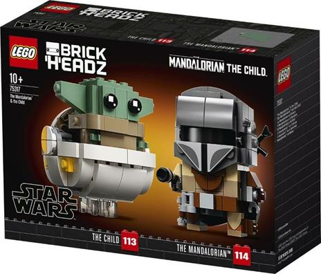 LEGO Star Wars 75317 Il Mandaloriano e il Bambino, Modellini da Costruire di Brickheadz con 'Baby Yoda', Idee Regalo - 13