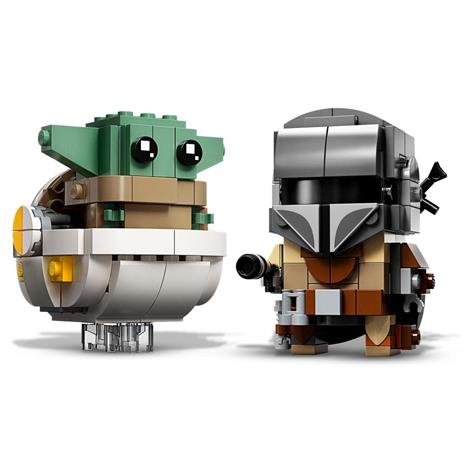LEGO Star Wars 75317 Il Mandaloriano e il Bambino, Modellini da Costruire di Brickheadz con 'Baby Yoda', Idee Regalo - 5