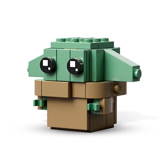 LEGO Star Wars 75317 Il Mandaloriano e il Bambino, Modellini da Costruire di Brickheadz con 'Baby Yoda', Idee Regalo - 8